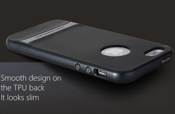 Rock ® Royce Ultra-Thin Dual Metal Soft / Silicon Back Cover For iPhone 6 / 6s / 6 Plus / 6s Plus