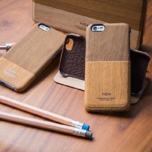 Kajsa ® Wood Pocket Card Holder Back Cover For Apple iPhone 6 / 6s/ 6 Plus/ 6s Plus