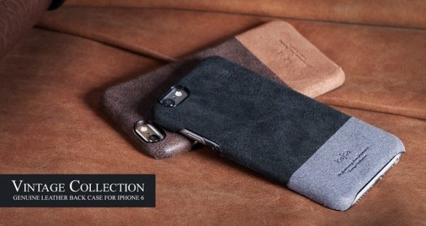 Kajsa ® Vintage Collection Leather Back Cover For Apple iPhone 6 / 6s