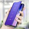 Luxury Mirror Clear View Standing Flip Cover For Apple iPhone / Samsung Luxury Mirror Clear View Standing Flip Cover For Apple iPhone / Samsung
