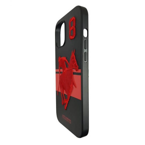 Santa Barbara Polo Garner Series Leather Back Cover For iPhone (Black)