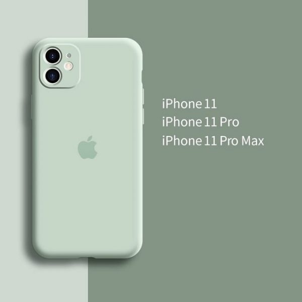 Apple Logo Matte Soft Silicone Full Camera Protection Cover For iPhone