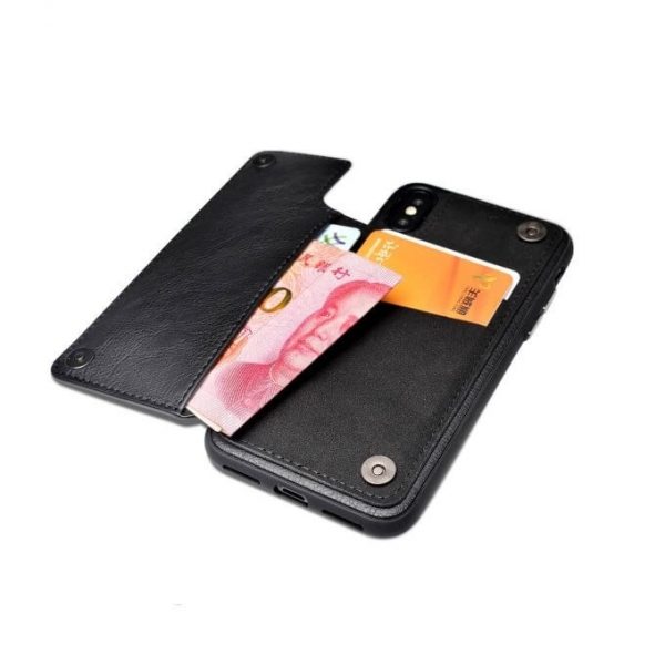 Puloka Multi Function Back Flip Wallet Back Cover For Apple iPhone