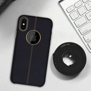 Vorson ® Lexja Series Double Stitch Leather Back Cover For iPhone / Samsung
