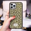 Luxury Women Design Bling Pearl Mobile Cover For iPhone 13 Series-5 Luxury Women Design Bling Pearl Mobile Cover For iPhone 13 Series-5