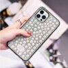 Luxury Women Design Bling Pearl Mobile Cover For iPhone 13 Series-6 Luxury Women Design Bling Pearl Mobile Cover For iPhon