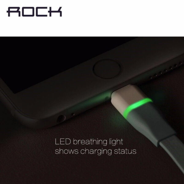 Rock ® Auto-Disconnect Lightning Data Cable For iPhone