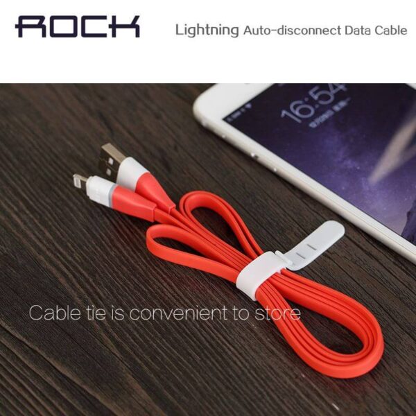 Rock ® Auto-Disconnect Lightning Data Cable For iPhone