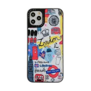 London Sticker Mirror Covers For iPhone 13 Series